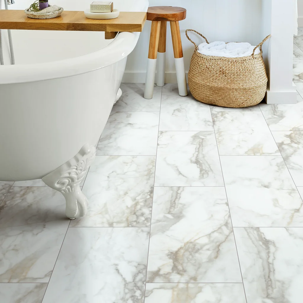 Floorte Paragon Tile Plus Calacatta Floorte 2 Luxury Vinyl Tile - Paragon Tile Plus Calacatta | Giant Commercial Flooring