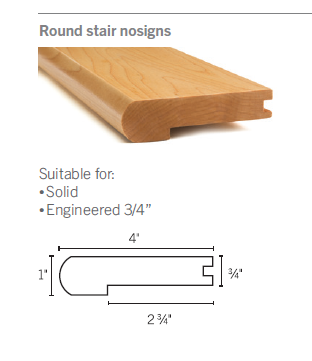 Accessories Round Nosing Red Oak Solid Satin or Matte – Mercier – 92″ Accessories 2 Accessories - Round Nosing Red Oak Solid Satin or Matte - Mercier - 92" | Giant Commercial Flooring