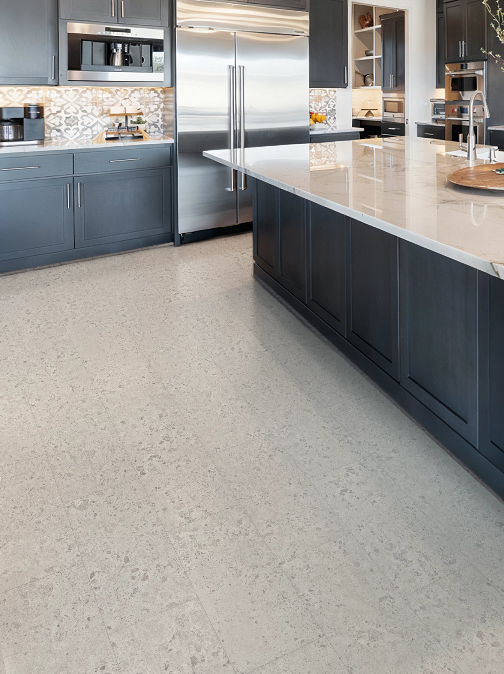 COREtec CRT02 COREtec Tile Morning Fog Terrazzo Coretec 2 Luxury Vinyl Tile - CRT02 COREtec Tile Morning Fog Terrazzo | Giant Commercial Flooring