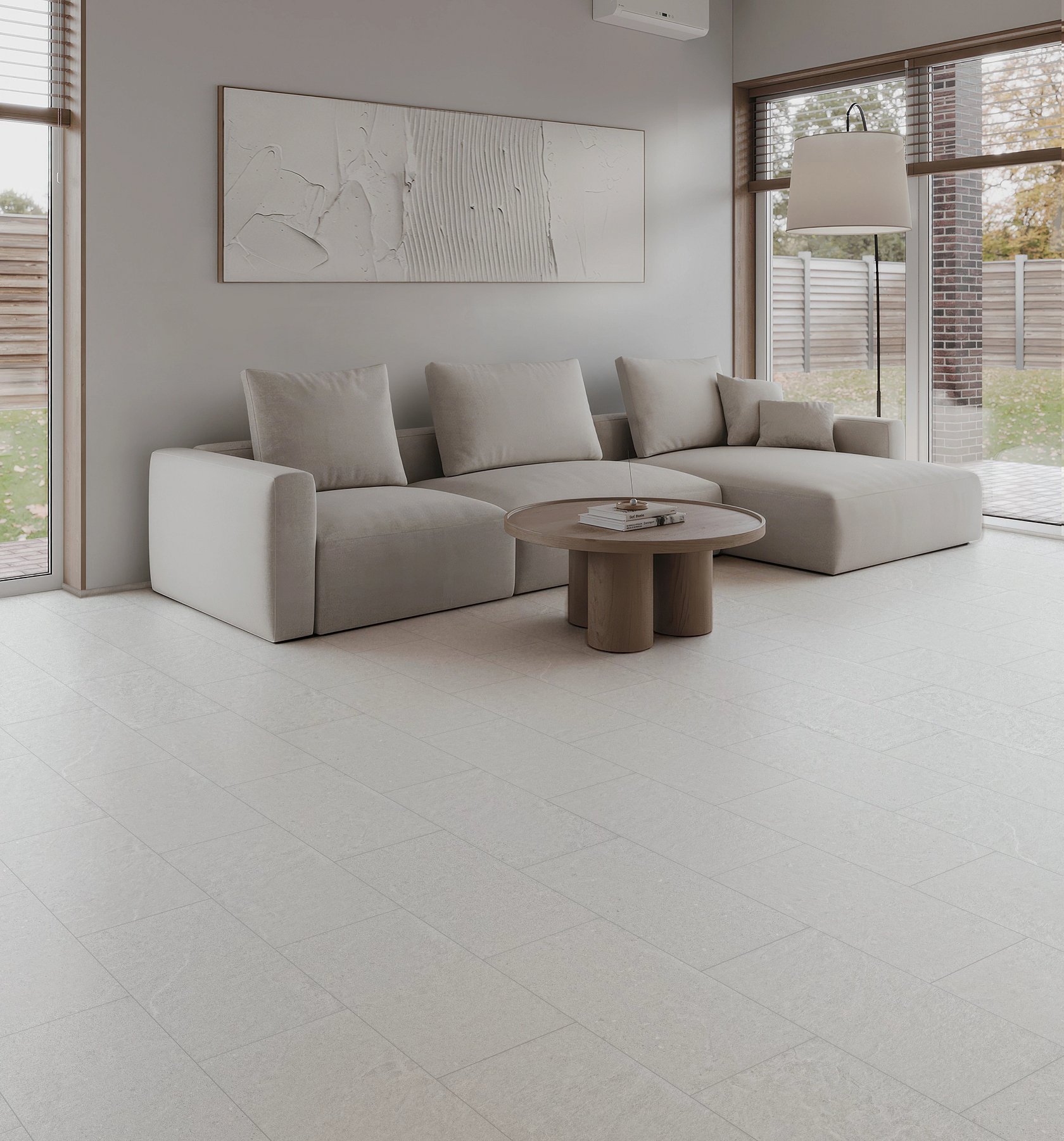 COREtec CRT02 COREtec Tile Silvermist Concrete Coretec 2 Luxury Vinyl Tile - CRT02 COREtec Tile Silvermist Concrete | Giant Commercial Flooring